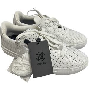G/FORE Women's White Perforated Leather Distrupotr Golf Shoe, Size 10.5, NWT